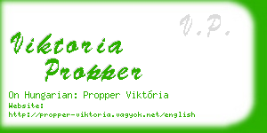 viktoria propper business card