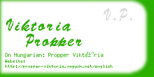 viktoria propper business card